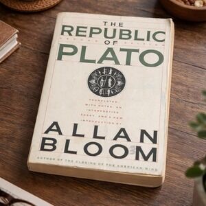 Plato The Republic Allan Bloom 2nd Ed Paperback 1968 Philosophy Book